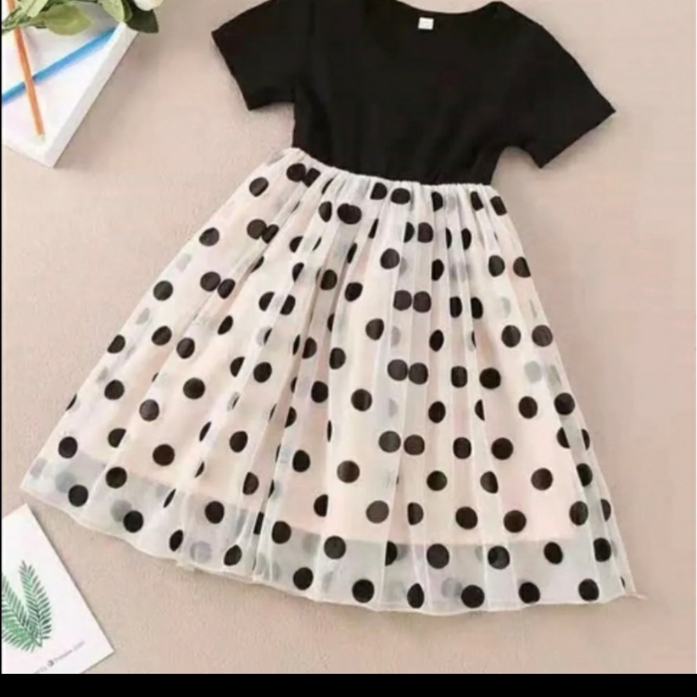 Girls All In Polka Dots Dress
